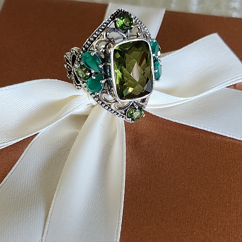 Sterling Silver 925 NICKY BUTLER Designer Size 9 Chalcedony Quartz NB Ring NWT